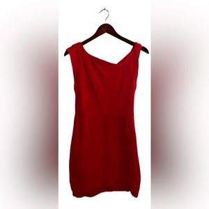 MANGO SUIT MINI RED DRESS